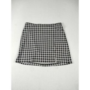 Divided By‎ H&M Skirt Woman's Medium Black Checkered Punk Rock Grunge Y2K Rocker